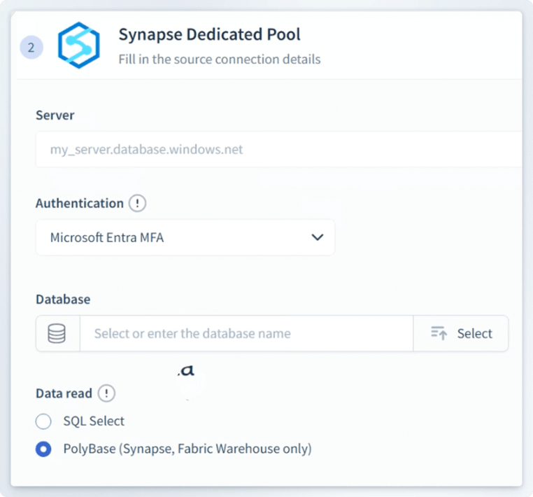 Synapse Loader Configure source connection - Omni Loader - Spectral Core