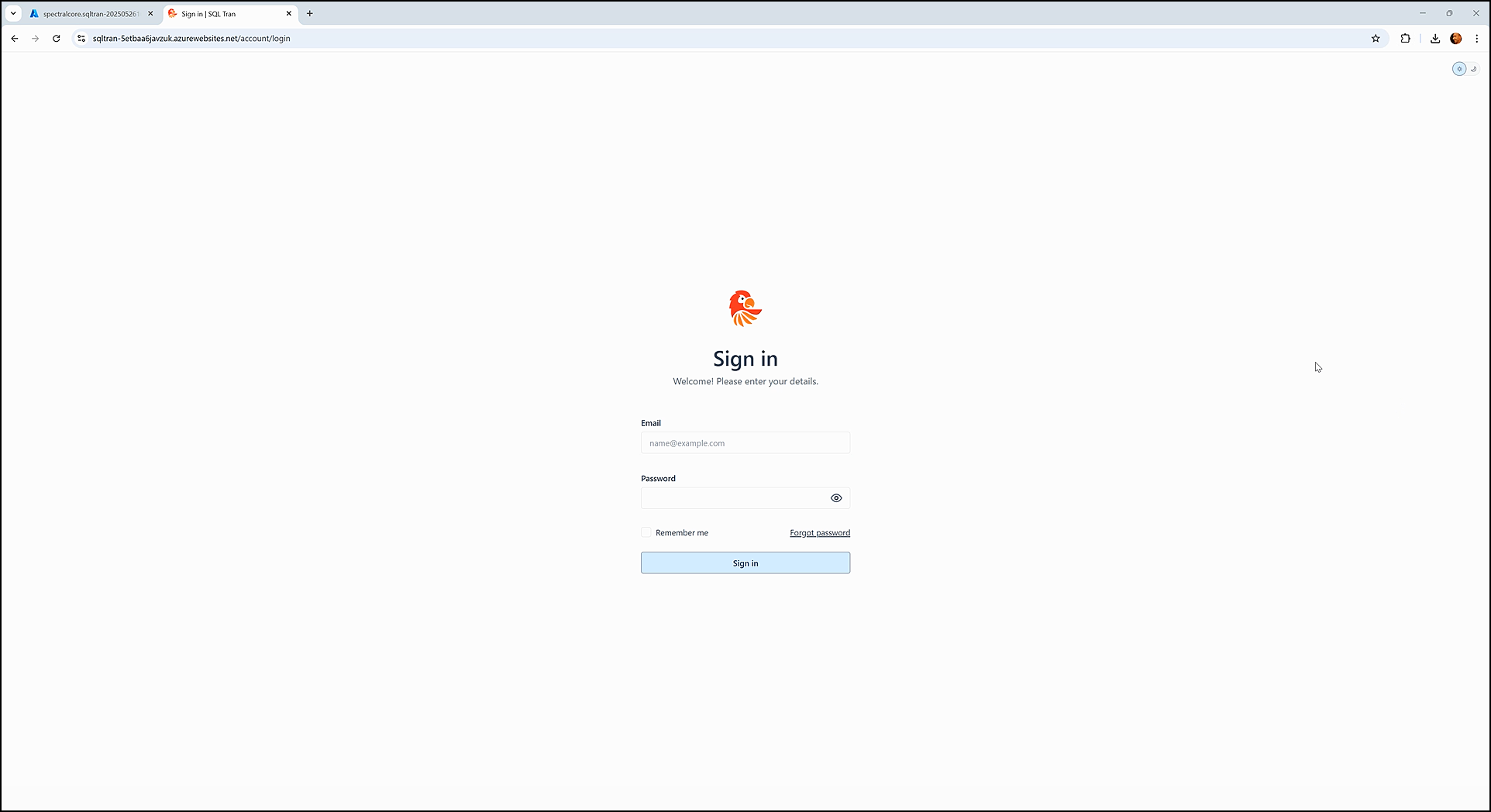 Deploying and activating - SQL Tran - Spectral Core