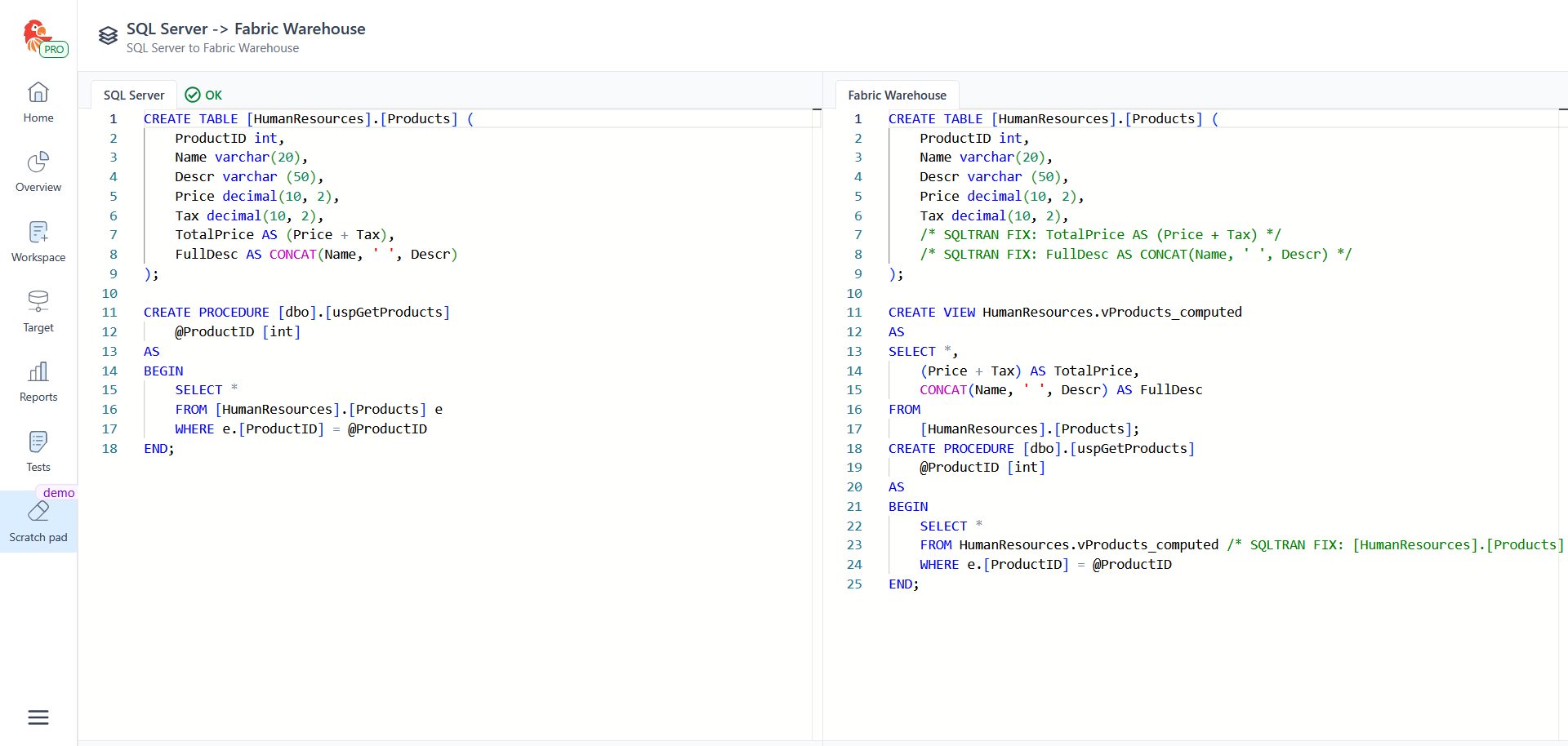 Computed columns - SQL Tran - Spectral Core